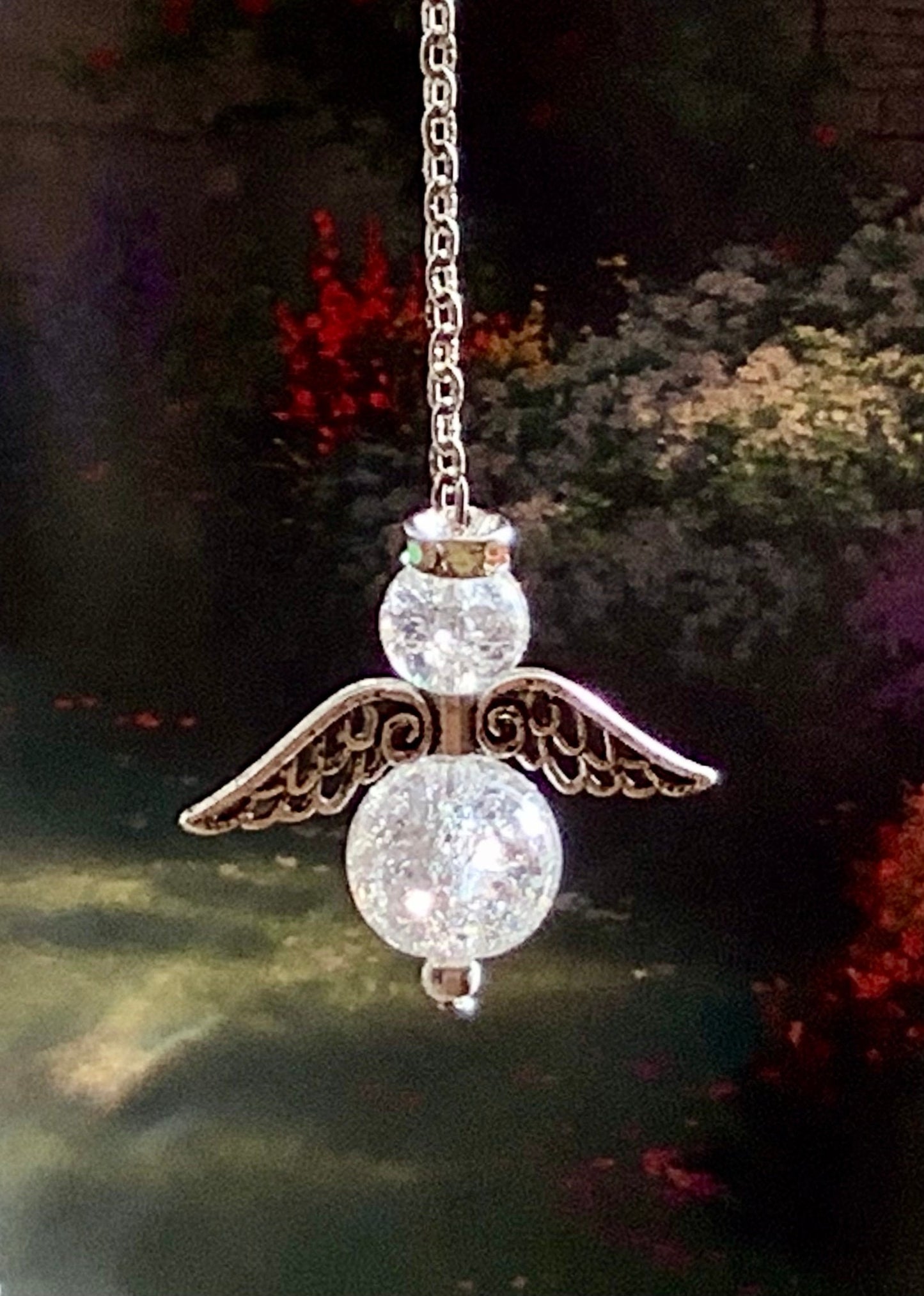 Angel Car Charm for rear view mirror ornament, Drive Safe Gift, An Angel to watch over you new driver gift, travel safe