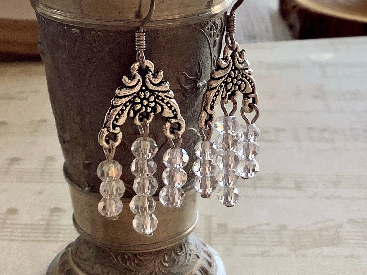 Crystal Earrings - chandelier dangle earrings - sun-catcher - any occasion earrings - formal earrings - wedding earrings - colorful earrings