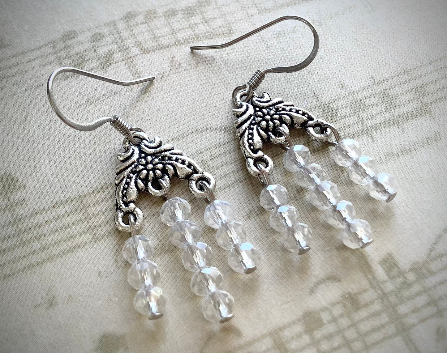 Crystal Earrings - chandelier dangle earrings - sun-catcher - any occasion earrings - formal earrings - wedding earrings - everyday earrings