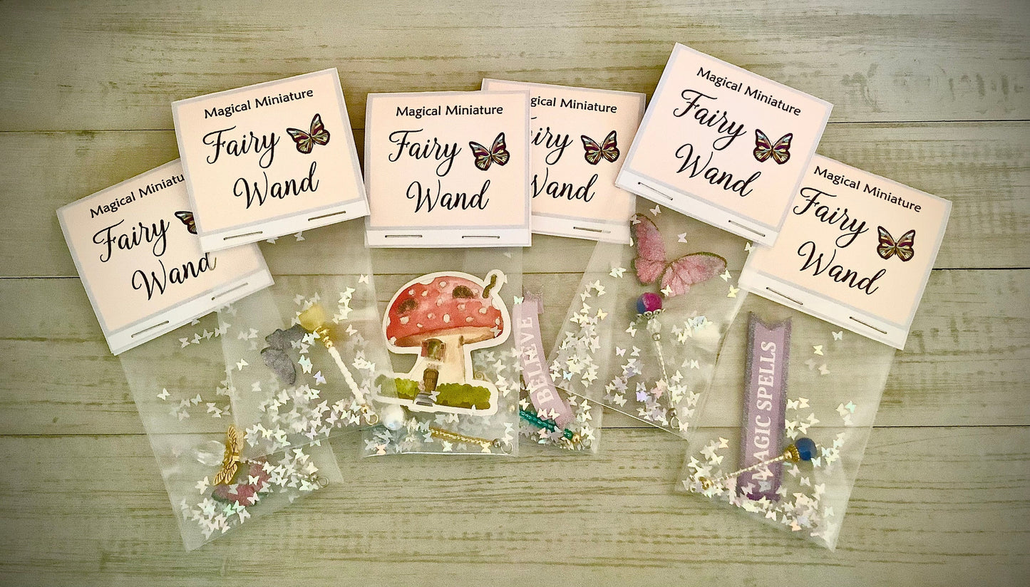 Fairy Wands, Tiny Fairy Wand, Doll Wand, Fairies, Tiny Wands for Imaginative Play, Halloween Gift, Fairy Tale Prop, Miniature Magic Wand