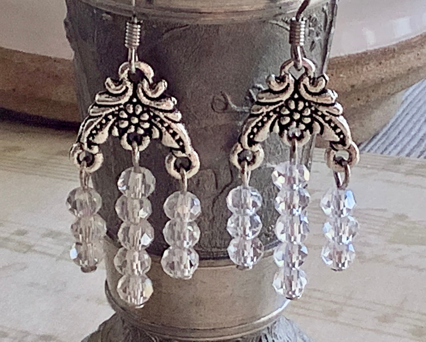 Crystal Earrings - chandelier dangle earrings - sun-catcher - any occasion earrings - formal earrings - wedding earrings - everyday earrings