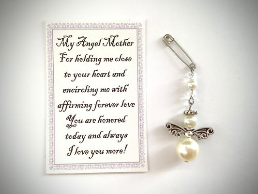 Daughter to Mom on wedding day gift, gift for mother on wedding day, loss of mother bouquet charm, mother honoring wedding day, bride to Mom