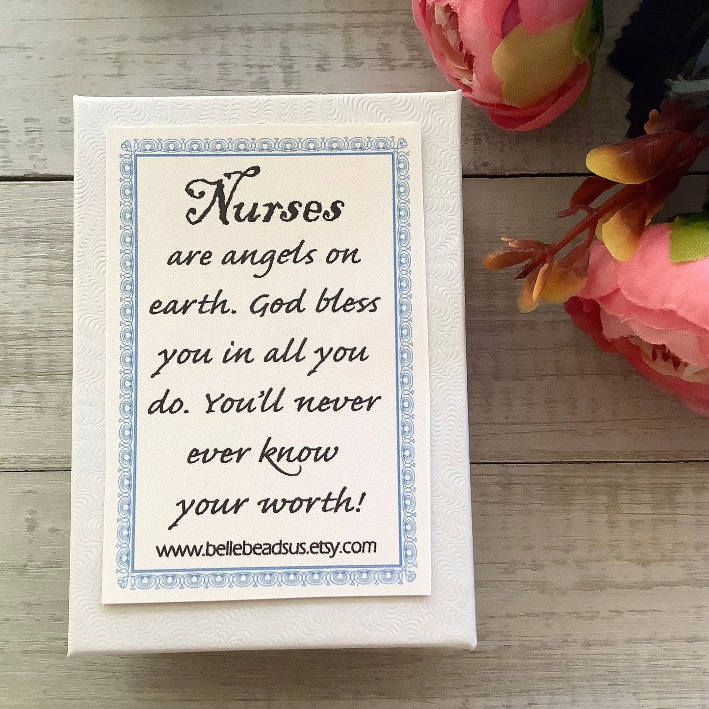 Nurse Gift, Badge Charm, Nurses are angels on earth, gratitude, guardian angel for nurse, nurse gift, tiny angel, nurse appreciation, angel