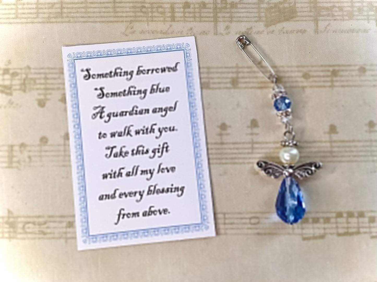 Missing you as I walk down the isle, Memory angel charm for the Bride, Wedding Dress Angel, Guardian Angel Bridal Gift, Angel for bride pin