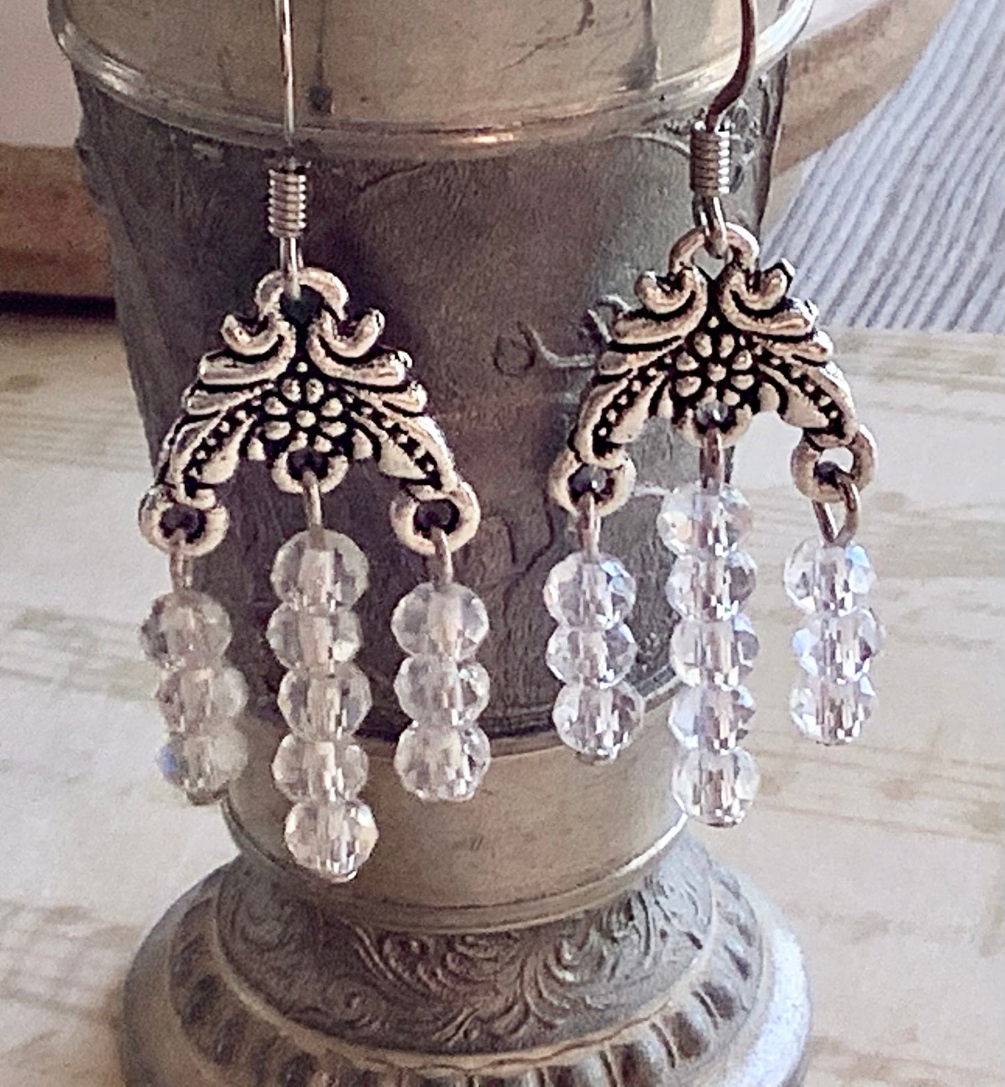 Crystal Earrings - chandelier dangle earrings - sun-catcher - any occasion earrings - formal earrings - wedding earrings - everyday earrings