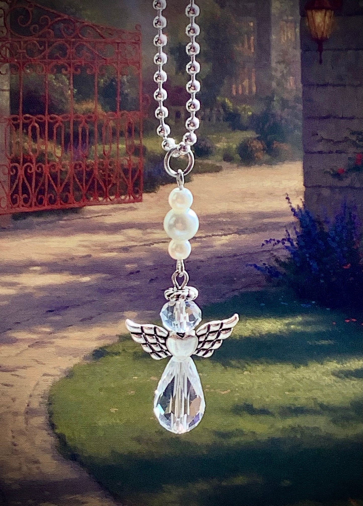 An Angel for you, Memory Angel, Rearview Mirror Charm, Angel to watch over you, Drive safe, Suncatcher Remembrance of a Loved One