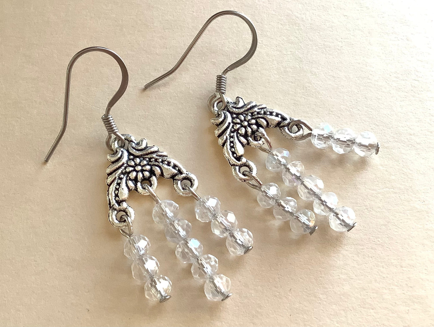 Crystal Earrings - chandelier dangle earrings - sun-catcher - any occasion earrings - formal earrings - wedding earrings - everyday earrings