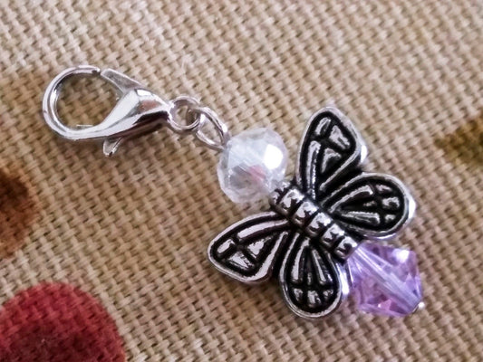 Butterfly angel charms, Crystal beaded Angels, crystal Angel pendants for bracelets necklaces earrings, religious Christian Mothers gifts