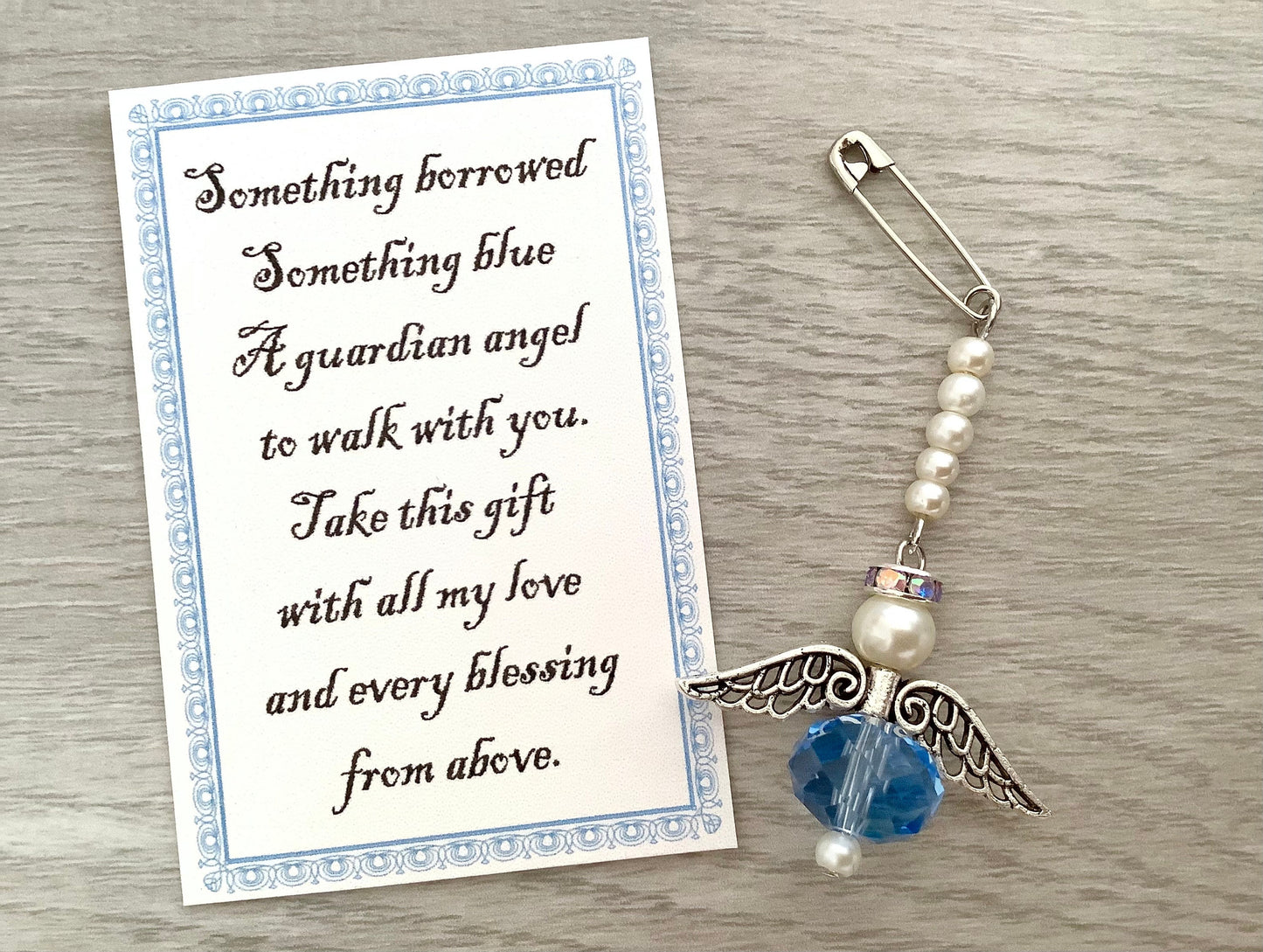 Something Blue Wedding Bouquet Charm