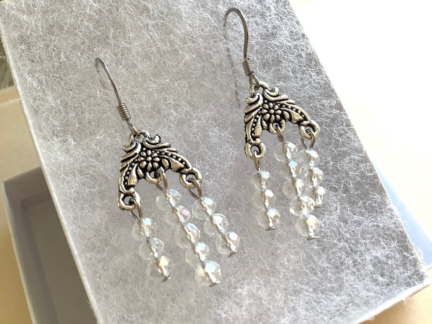 Crystal Earrings - chandelier dangle earrings - sun-catcher - any occasion earrings - formal earrings - wedding earrings - everyday earrings