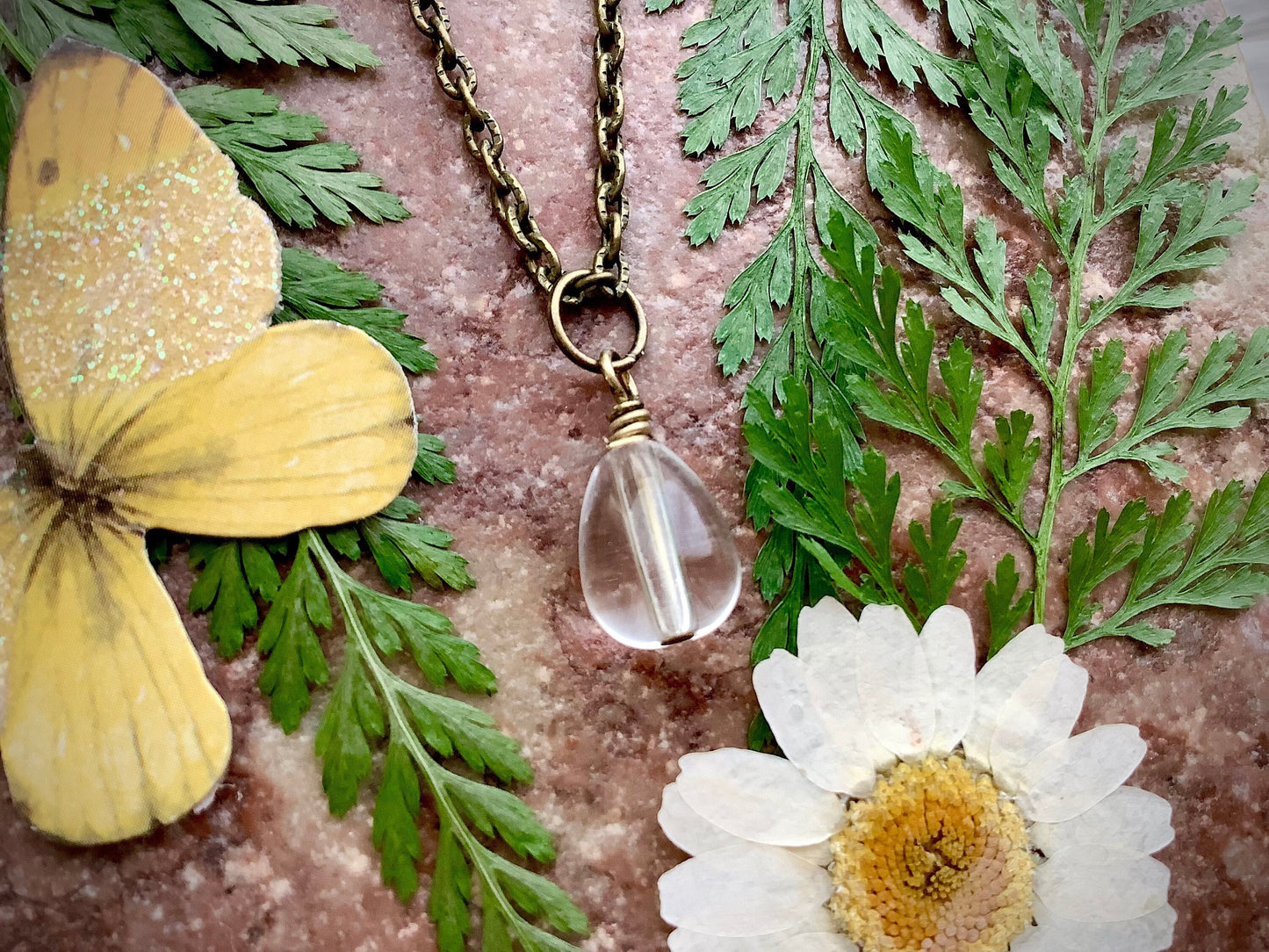 Water droplet necklace, Raindrop Necklace, Boho Necklace, Water Necklace, Fall mood Jewelry, Unique Jewelry, Rainy day mood necklace, dainty