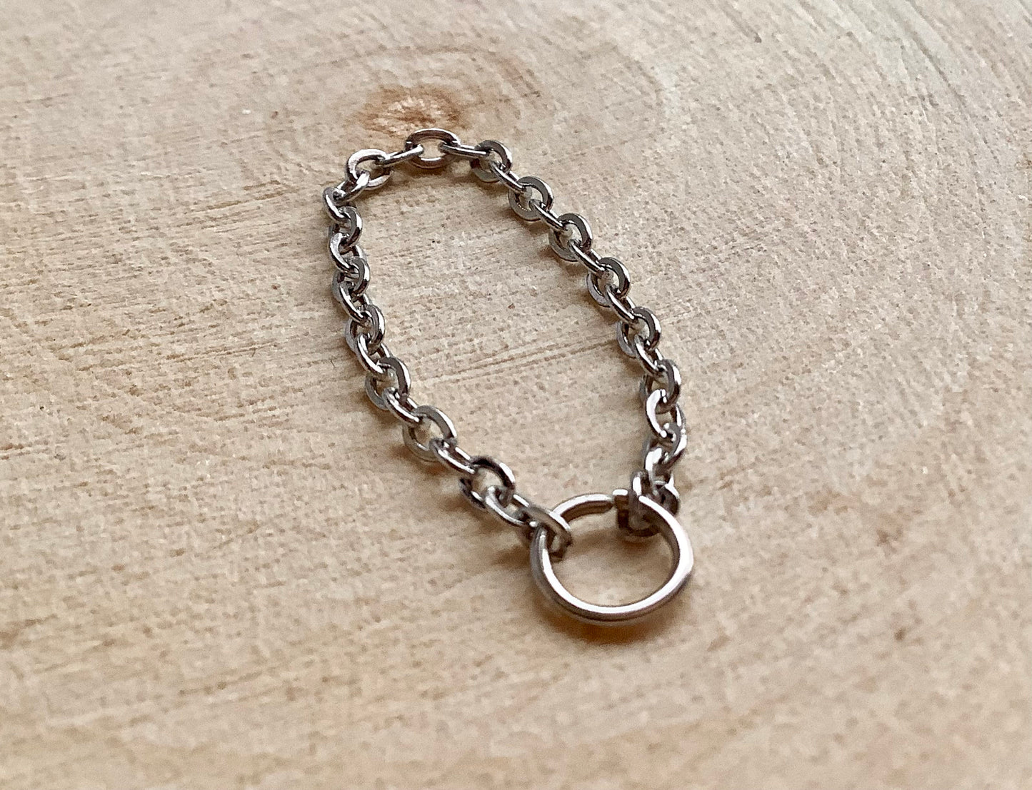 Chain Ring Stainless Steel, Silver Thin Chain Ring, Minimalist Ring • Stacking Ring • Gifts For Her, unique jewelry